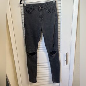 Topshop high waisted black skinny pant